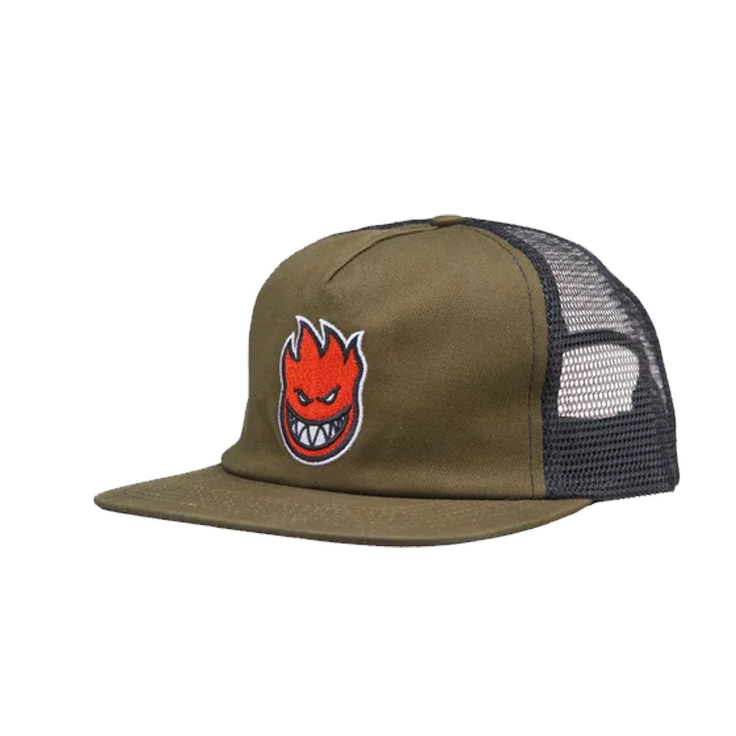 Spitfire Bighead Fill Mesh Snapback - ( Olive )