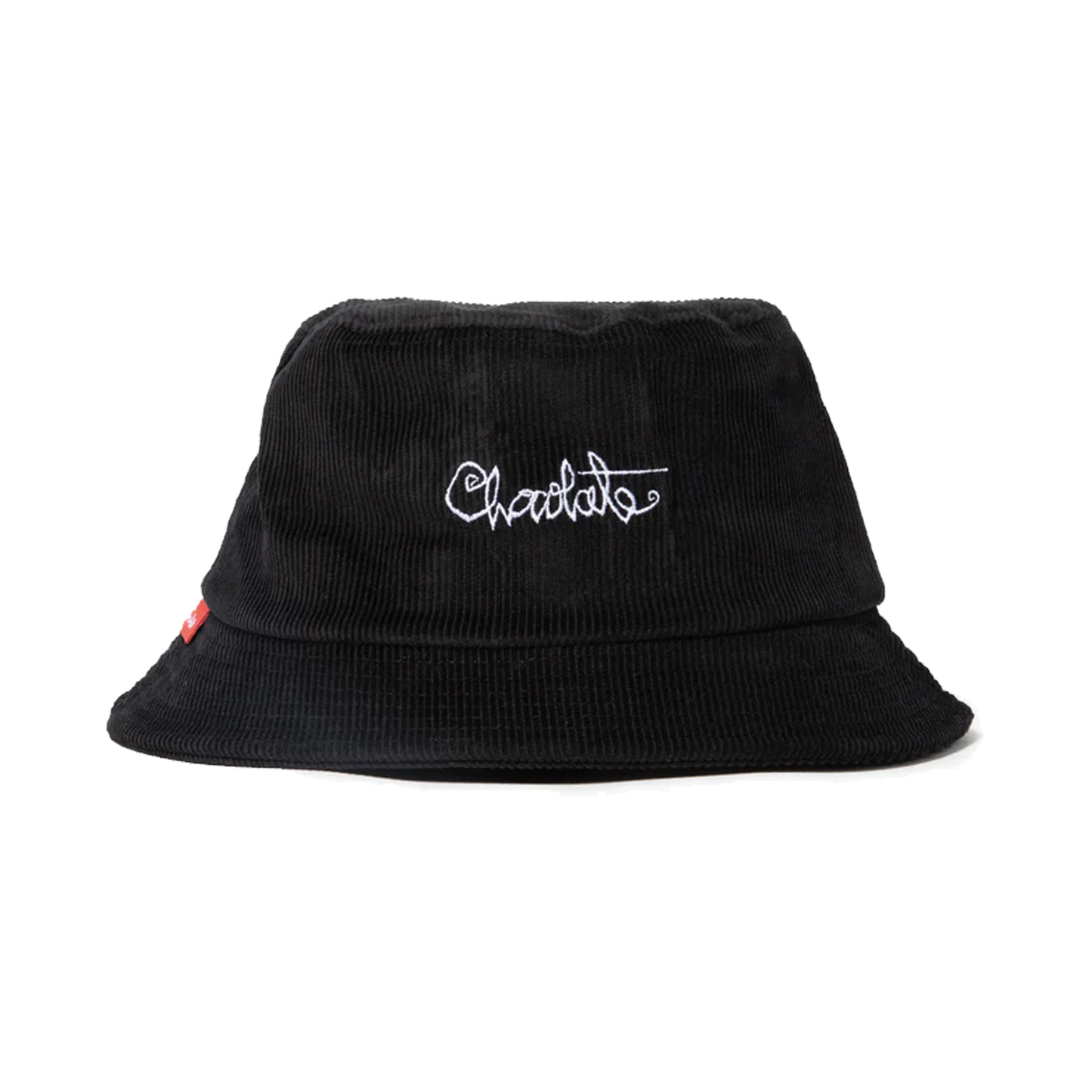 Chocolate "94 Script" Corduroy Bucket Hat - ( Black )