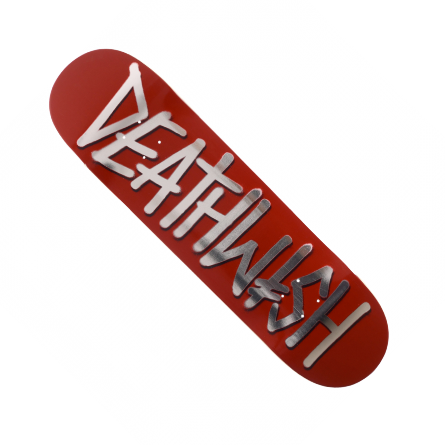 Deathwish Skateboards "Deathspray" Deck - Maroon / Silver - 8.75