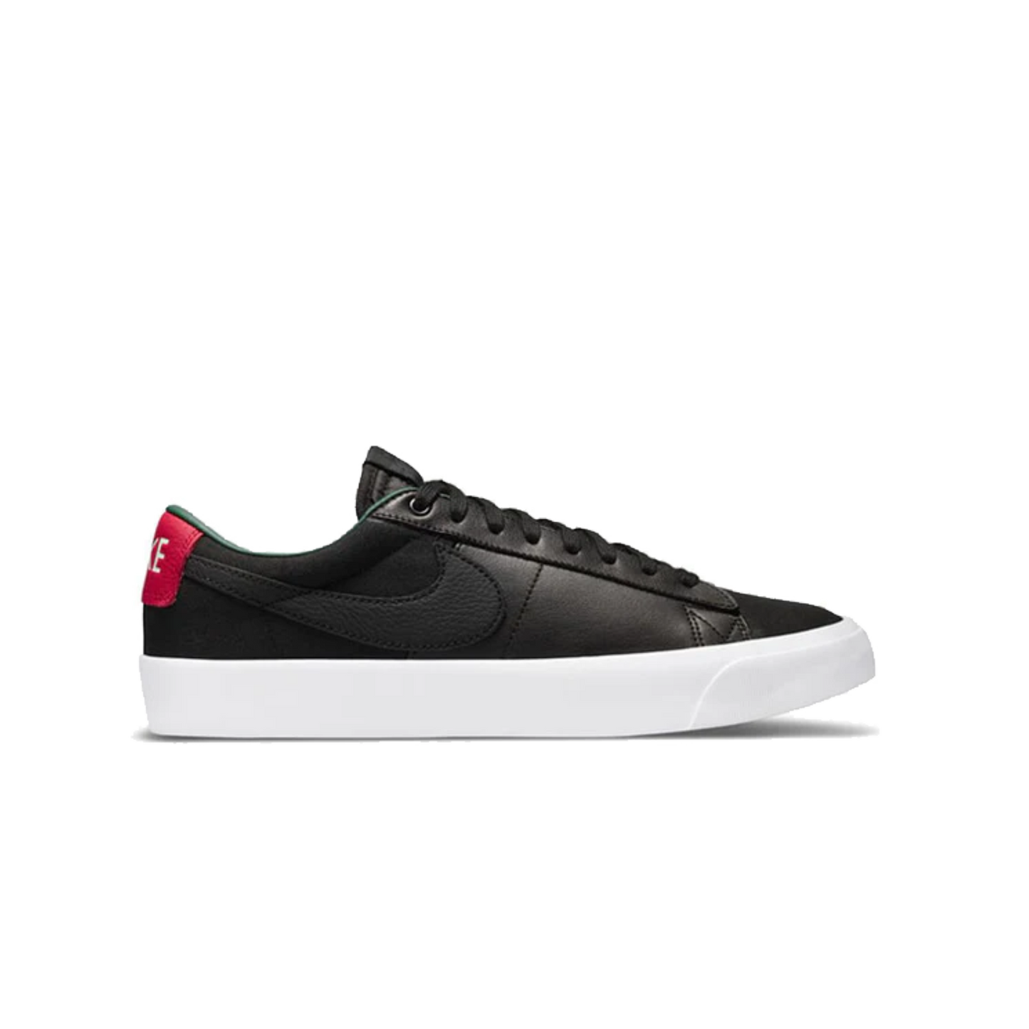 Nike SB - Blazer Low Pro GT - ( Black Leather / White / Red )