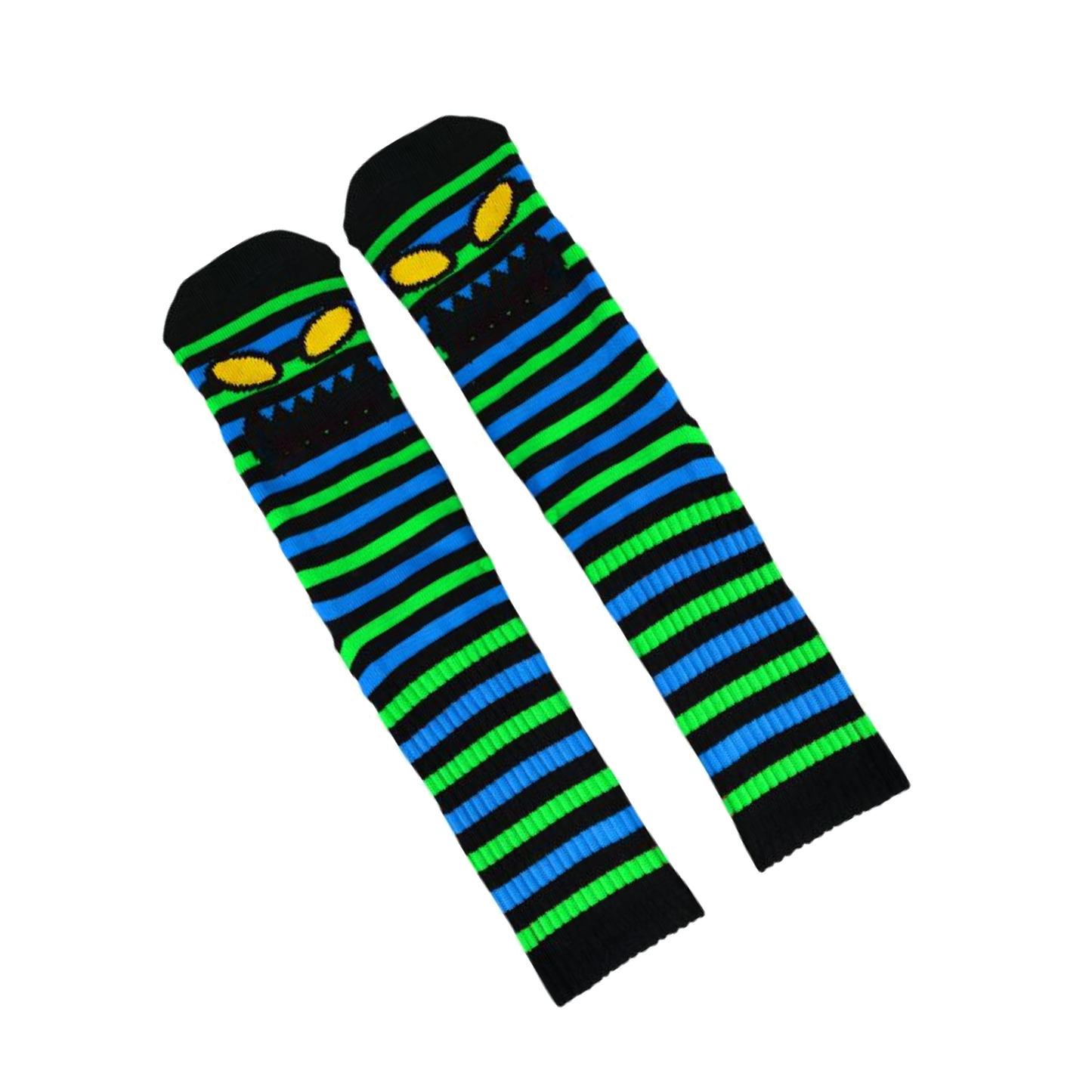 Toy Machine Socks - Monster Mini Stripe Green