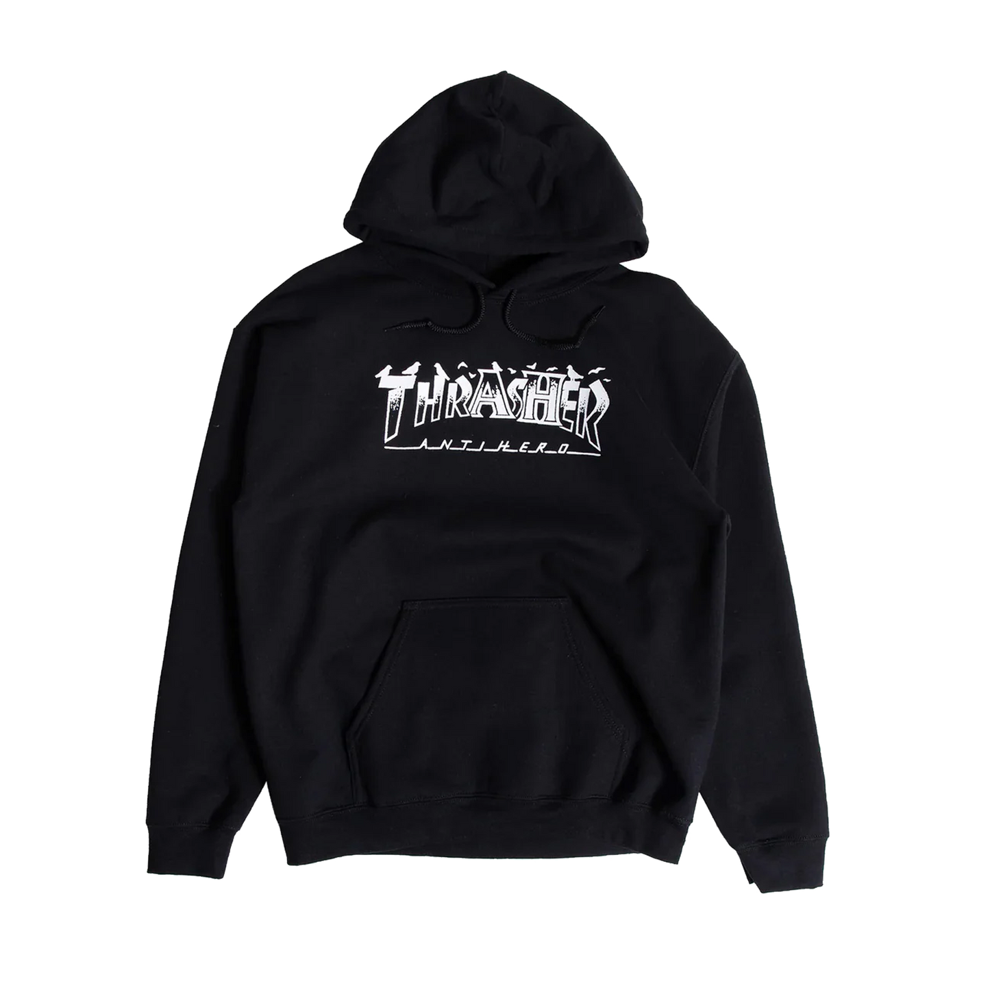 Thrasher x Anti Hero Pigeon Mag Hoodie - ( Black )