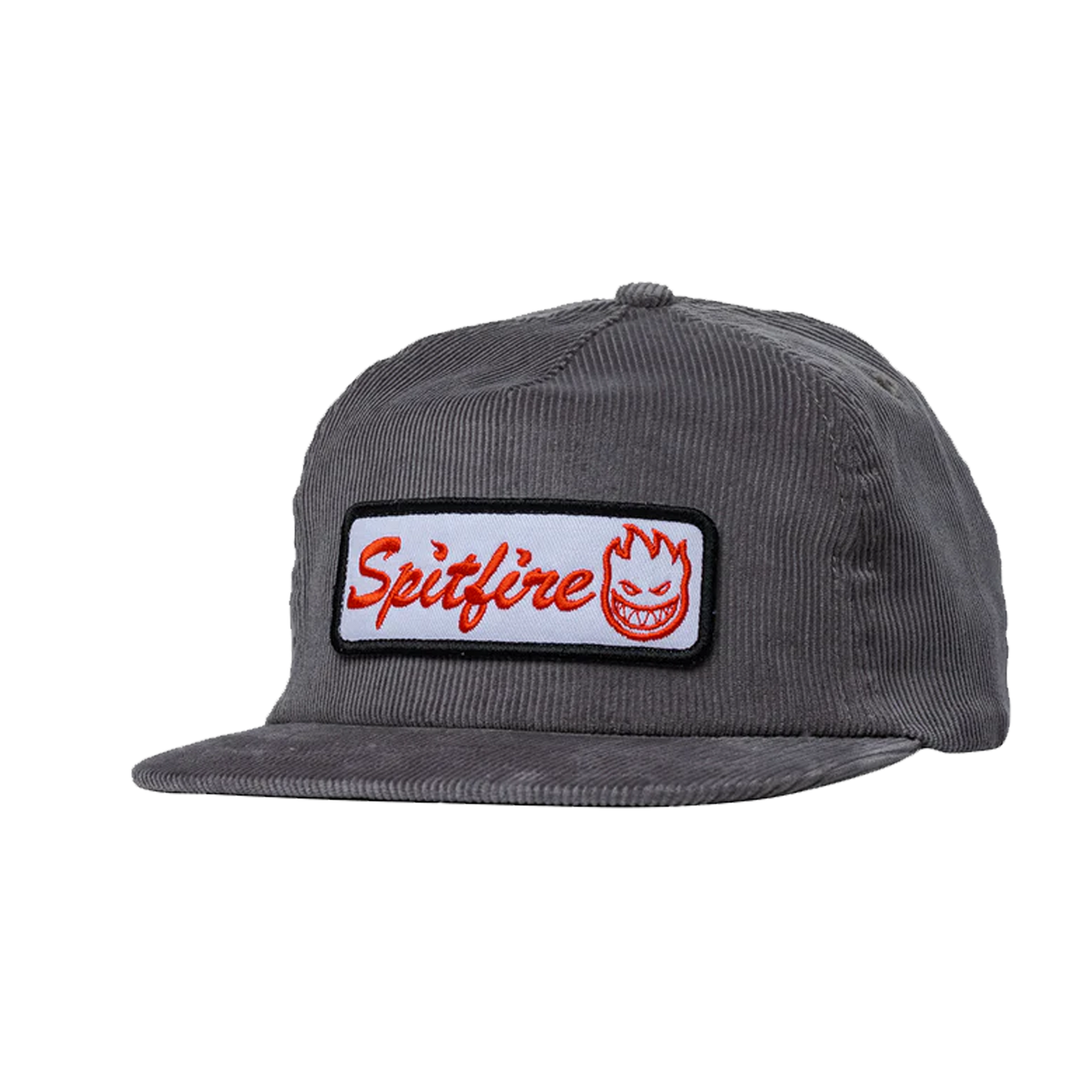 Spitfire Courier Patch Corduroy Snapback - ( Charcoal )