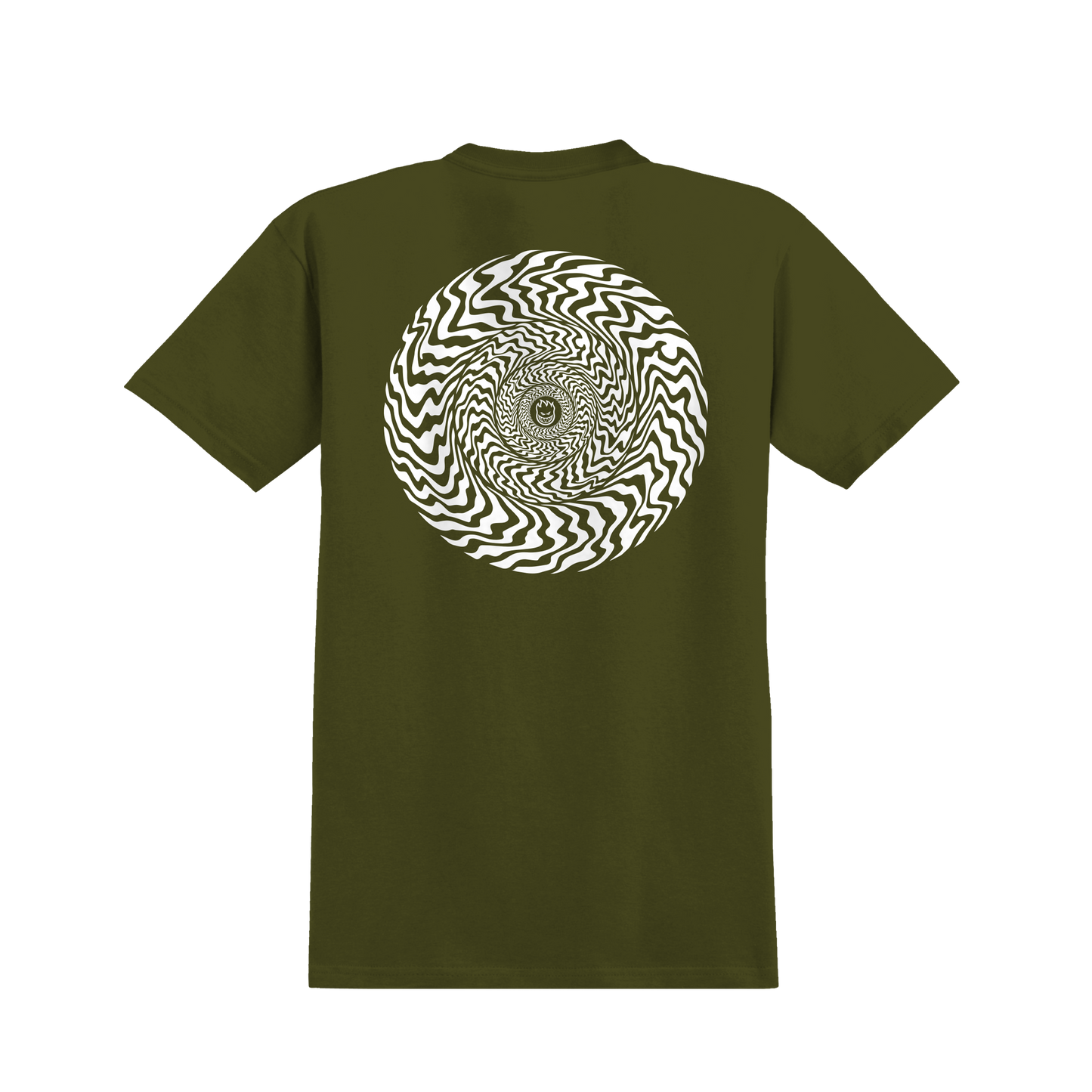 Spitfire Swirled Classic Tee - Military Green