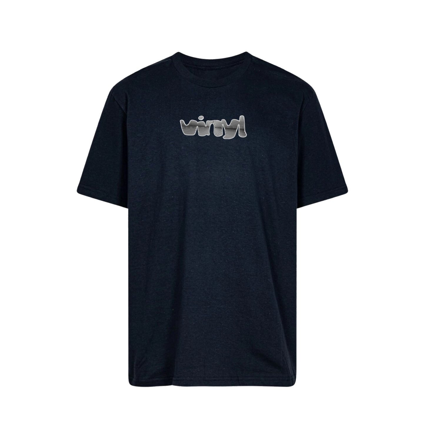 Vinyl Spiral Logo Tee - ( Black )