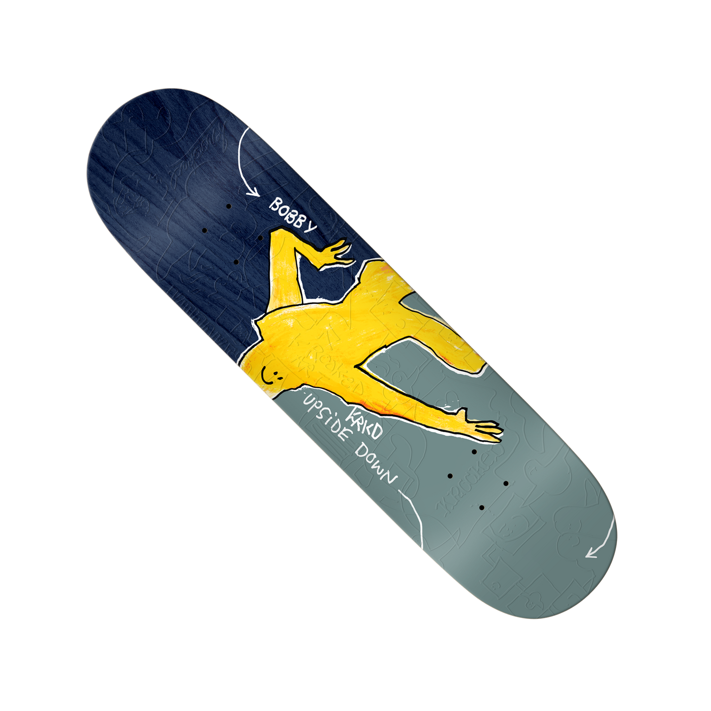 Krooked Bobby Worrest "Upside Down" Deck - 8.25