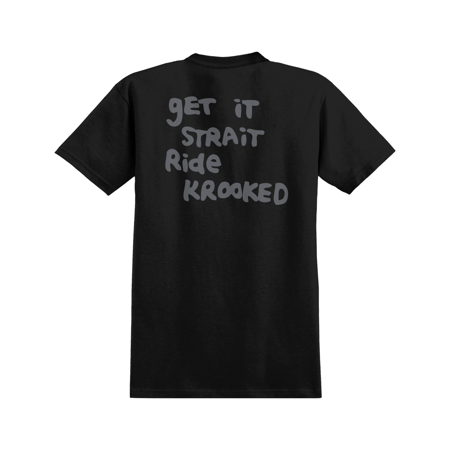 Krooked Straight Eyes Tee - Black / Grey
