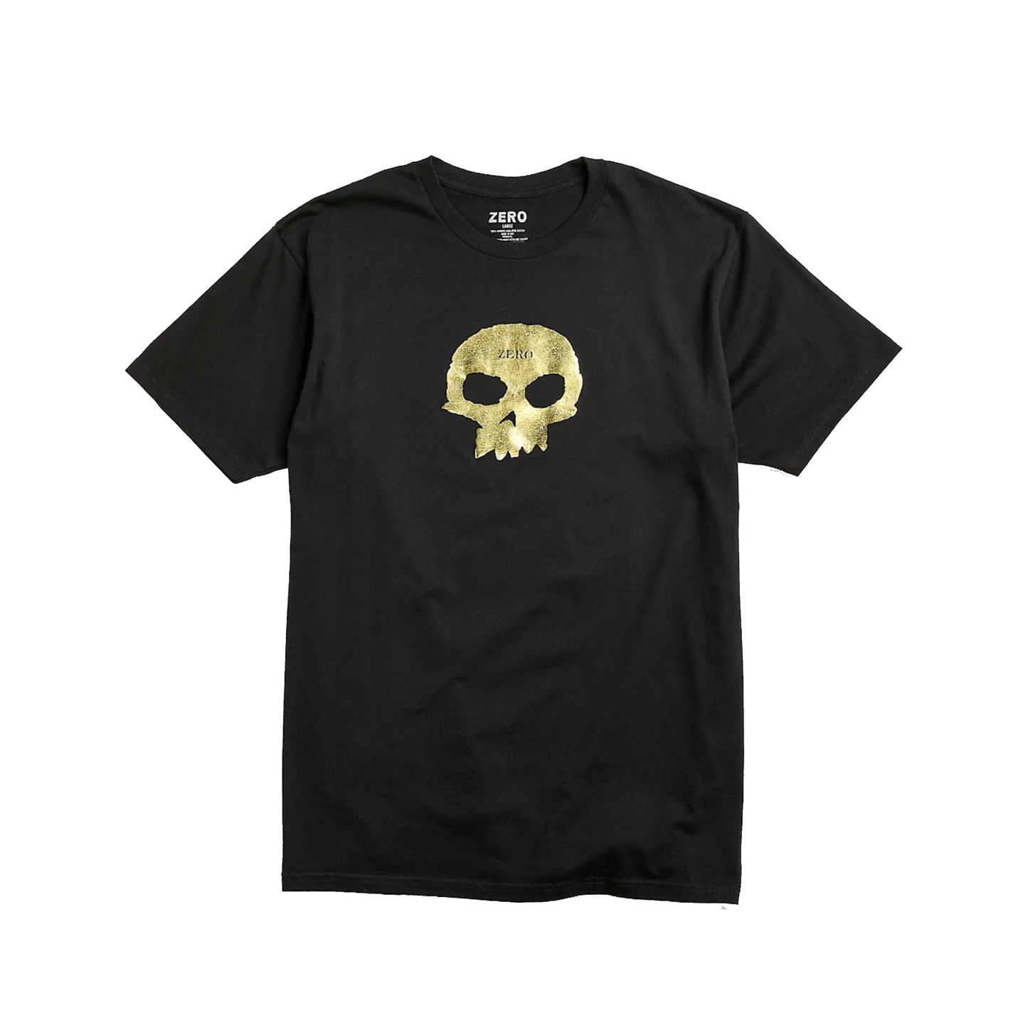 Zero Single Skull Tee - Black / Gold