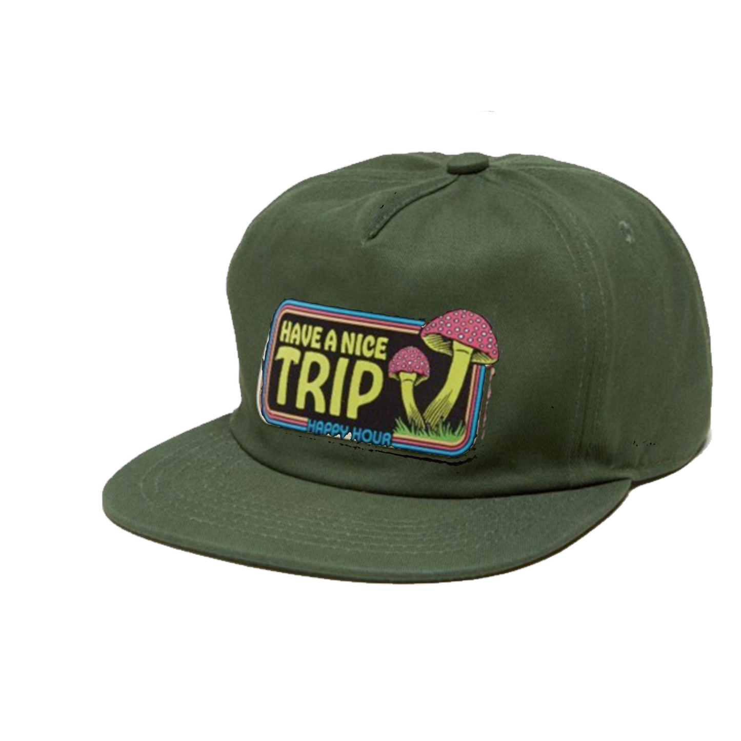 Happy Hour Have A Nice Trip Snapback - ( Green )