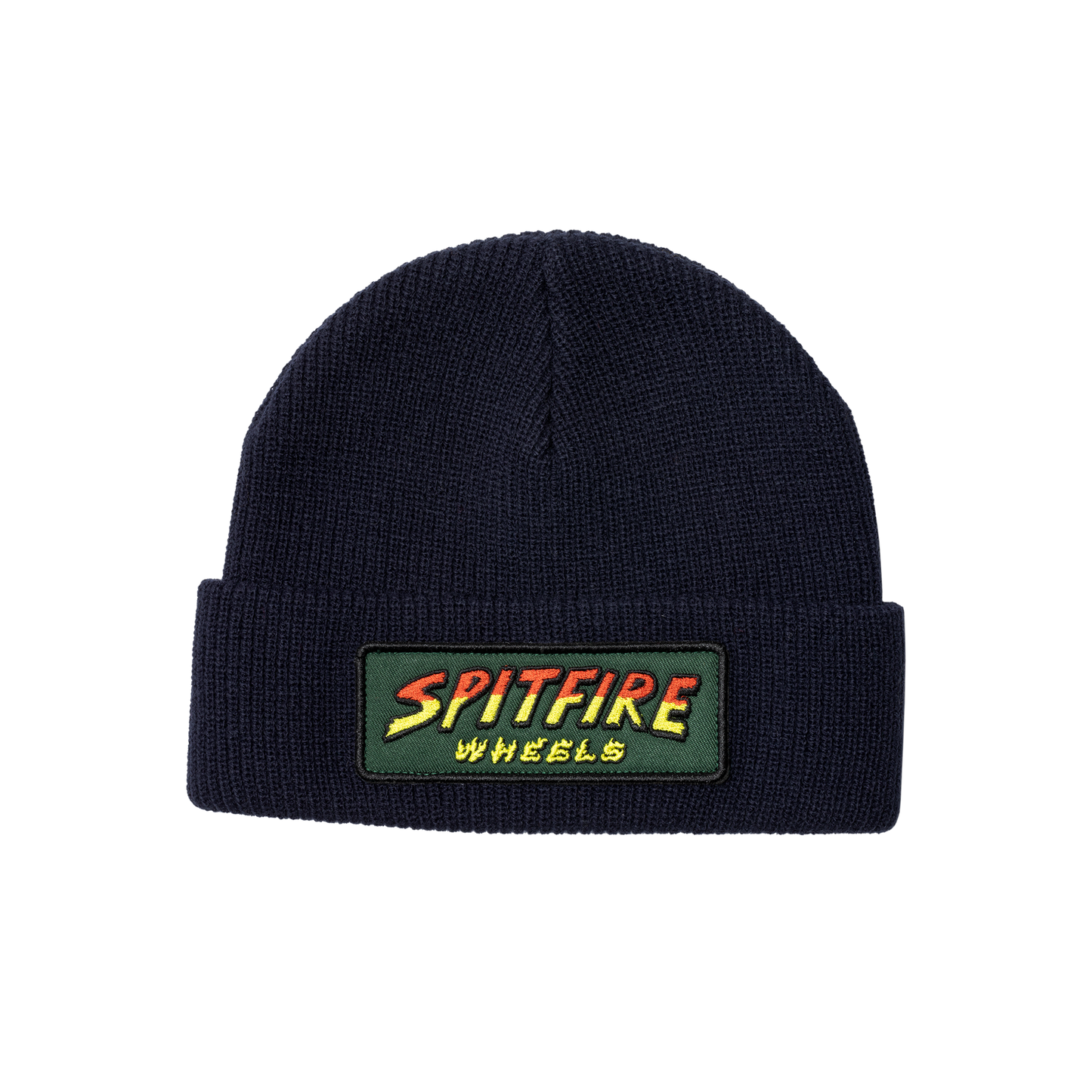 Spitfire Hell Hounds Script Patch Cuff Beanie - Navy