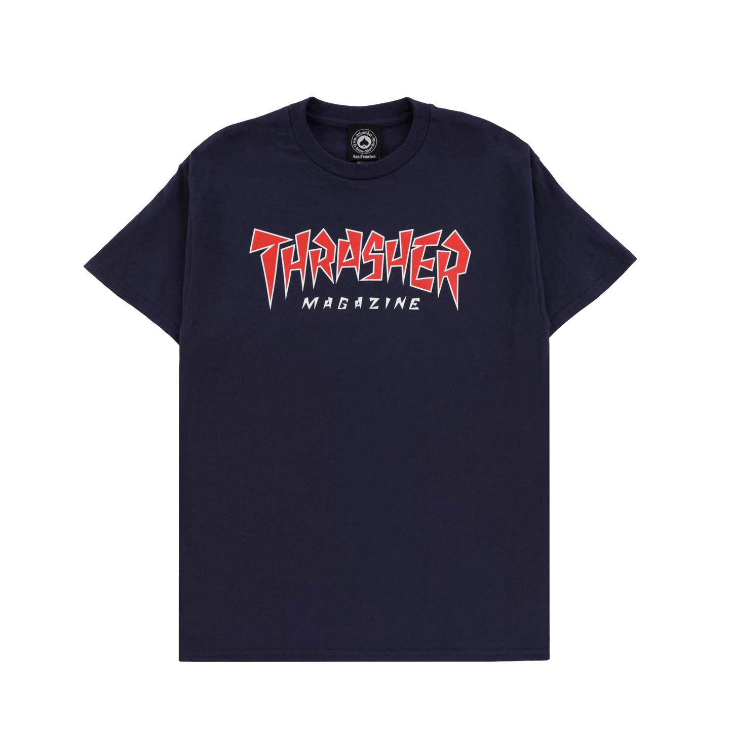 Thrasher Jagged Logo Tee - Navy