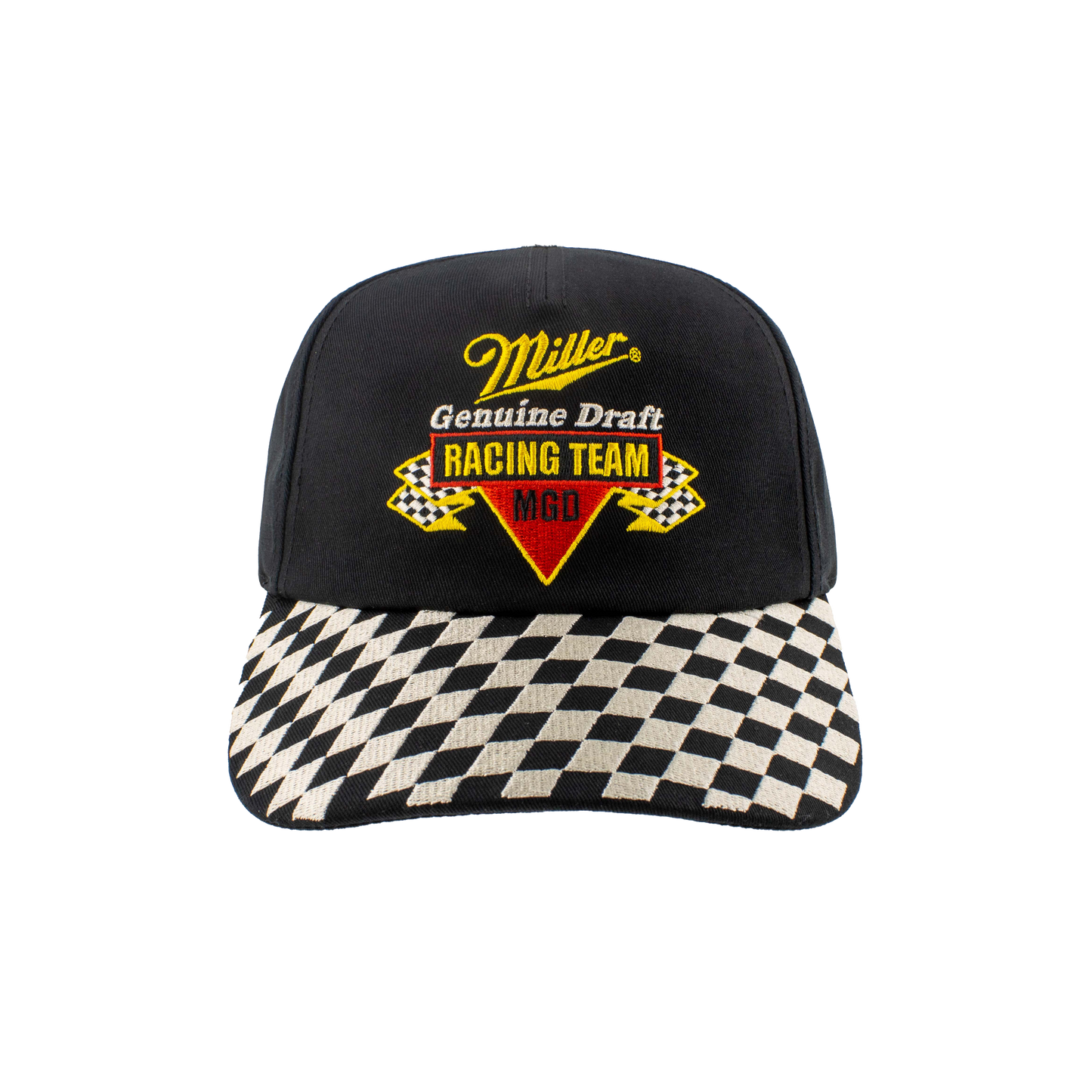 American Needle - Miller Genuine Racing Team Snapback Hat - ( Black / White )