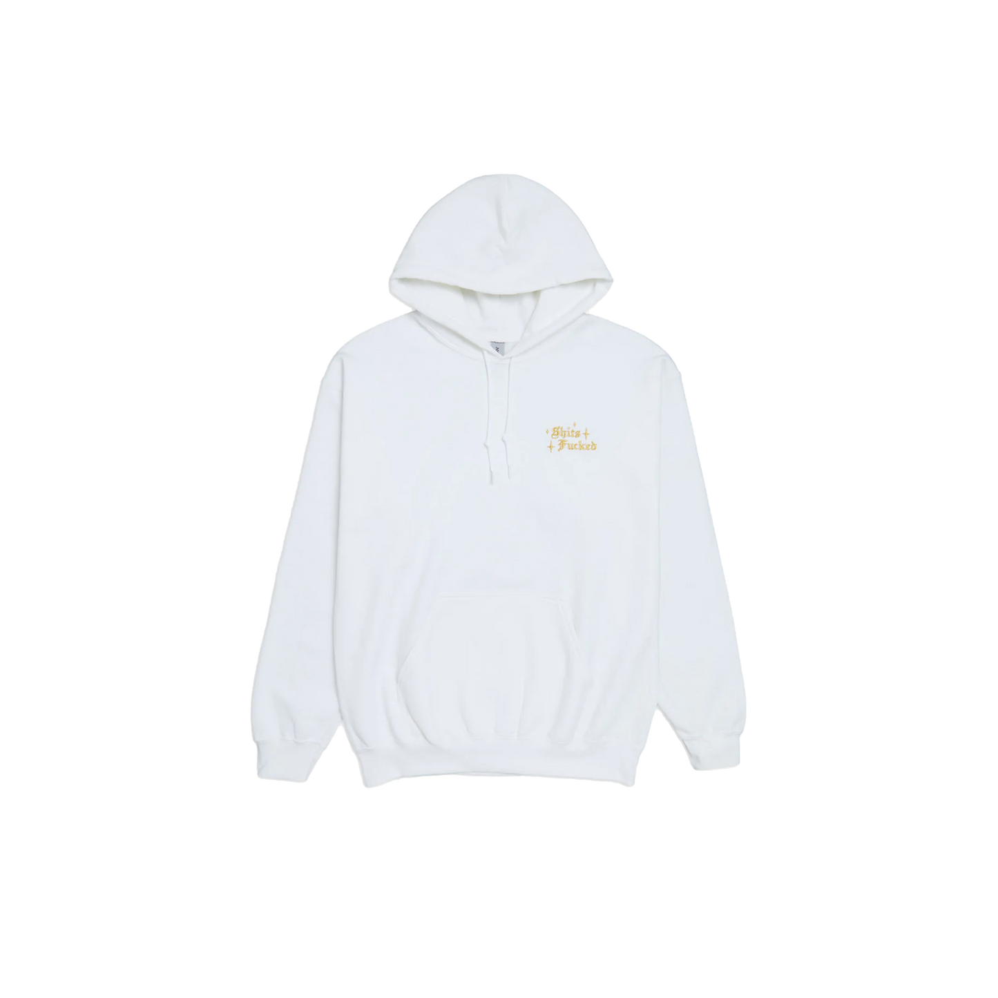 Designer Trash "Mini F****d" Hoodie - ( White )