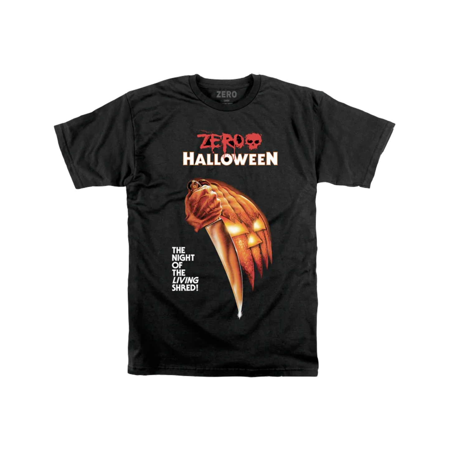 Zero Skateboards Night Of The Living Shred Tee - ( Black / Orange )