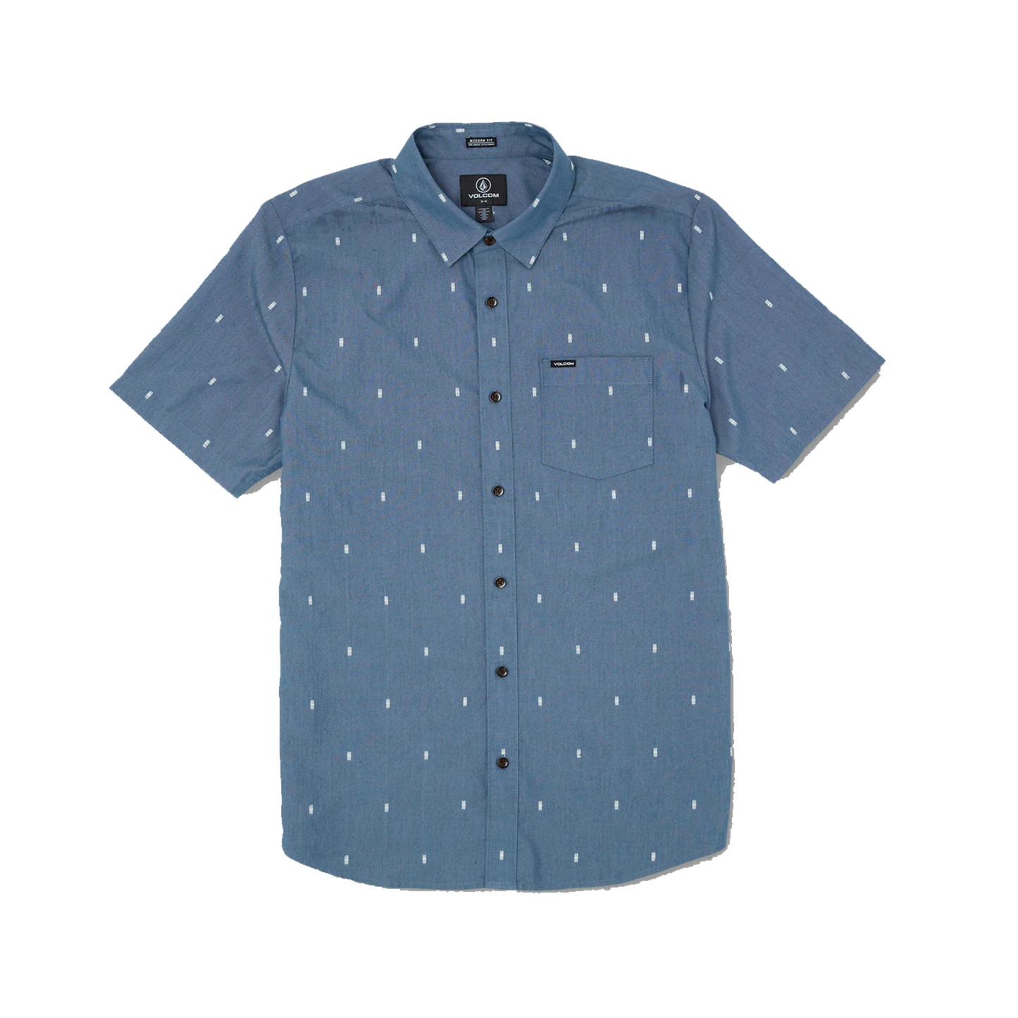 Volcom Salford Woven Short Sleeve - Marina Blue