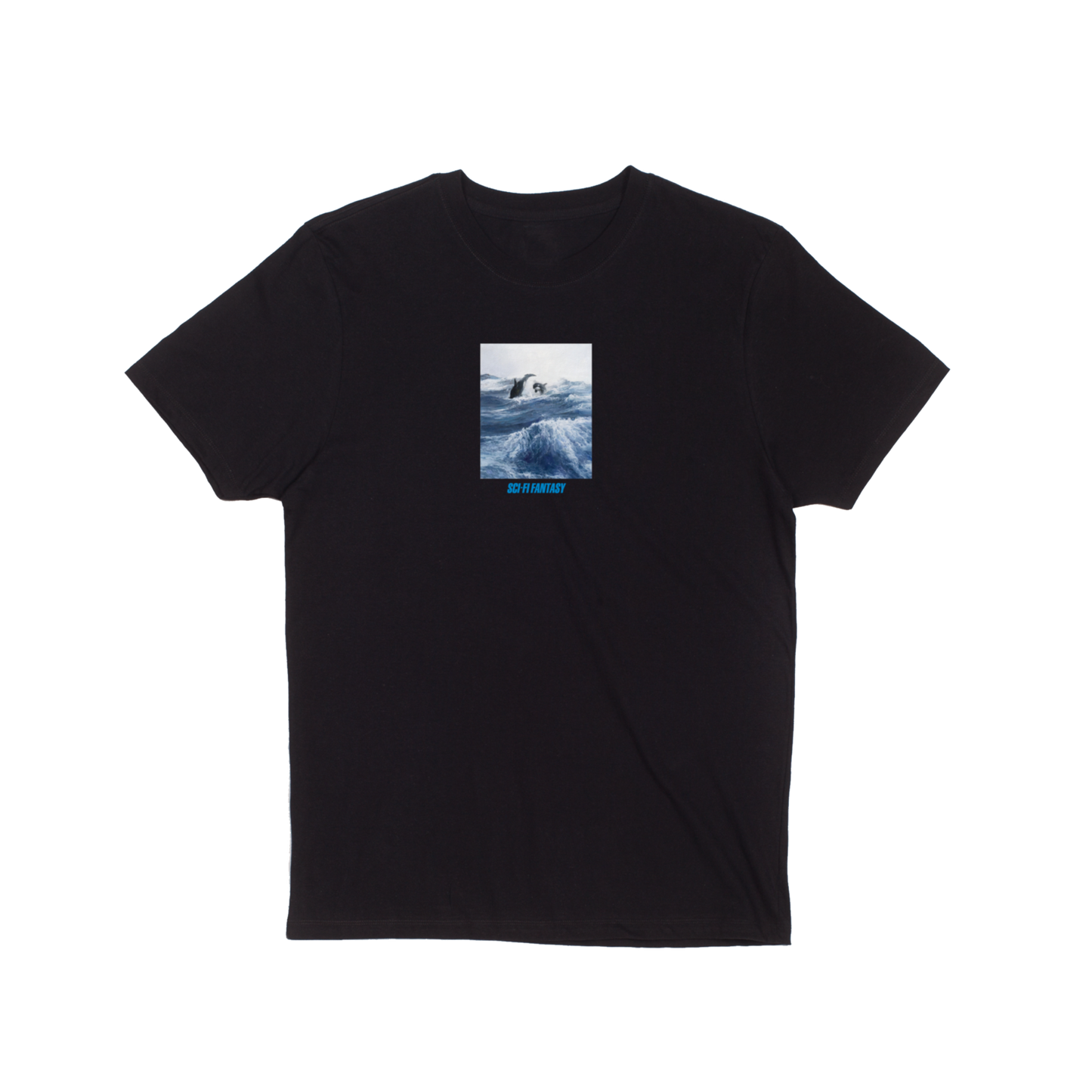 Sci-Fi Fantasy Killer Whale Tee - Black