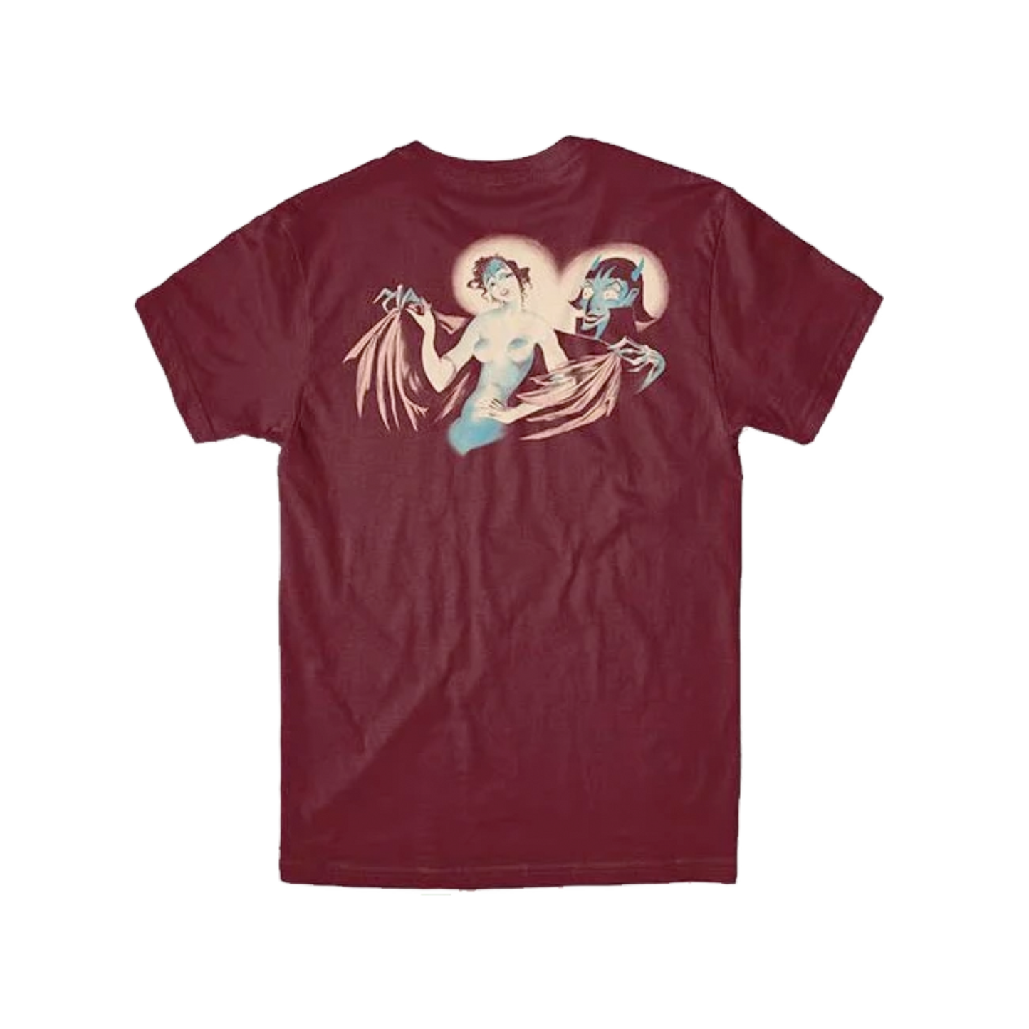 Girl Seductress Tee - Burgundy