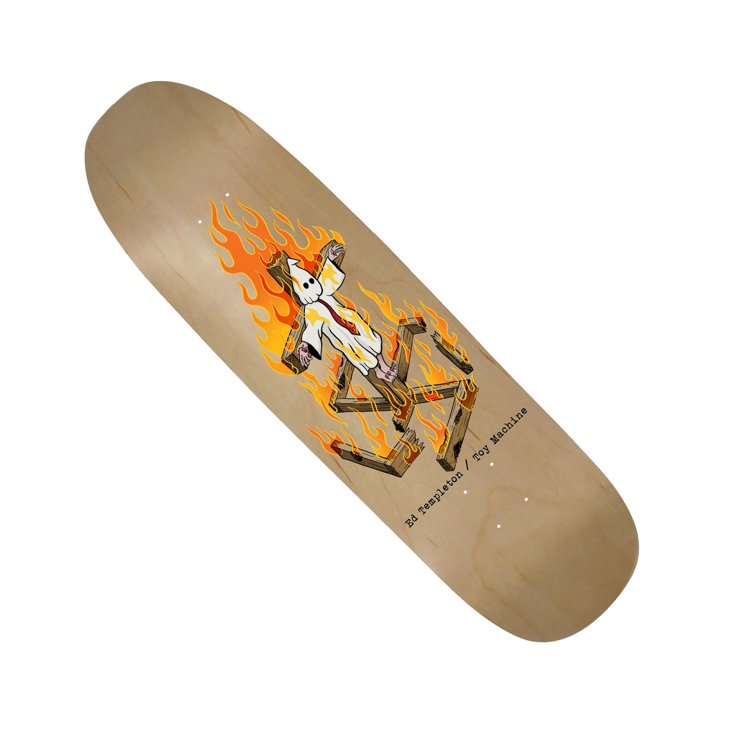 Toy Machine Ed Templeton "Charred Cross" Deck - 9.0