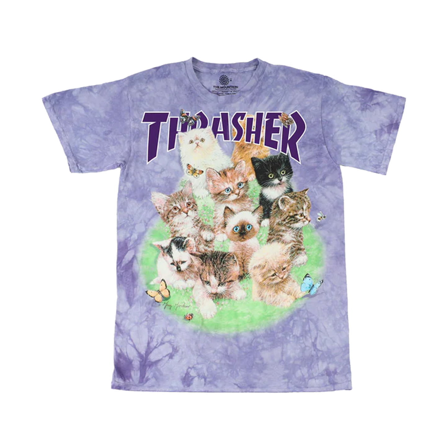 Thrasher x The Mountain "Kittens" Tee - ( Purple )