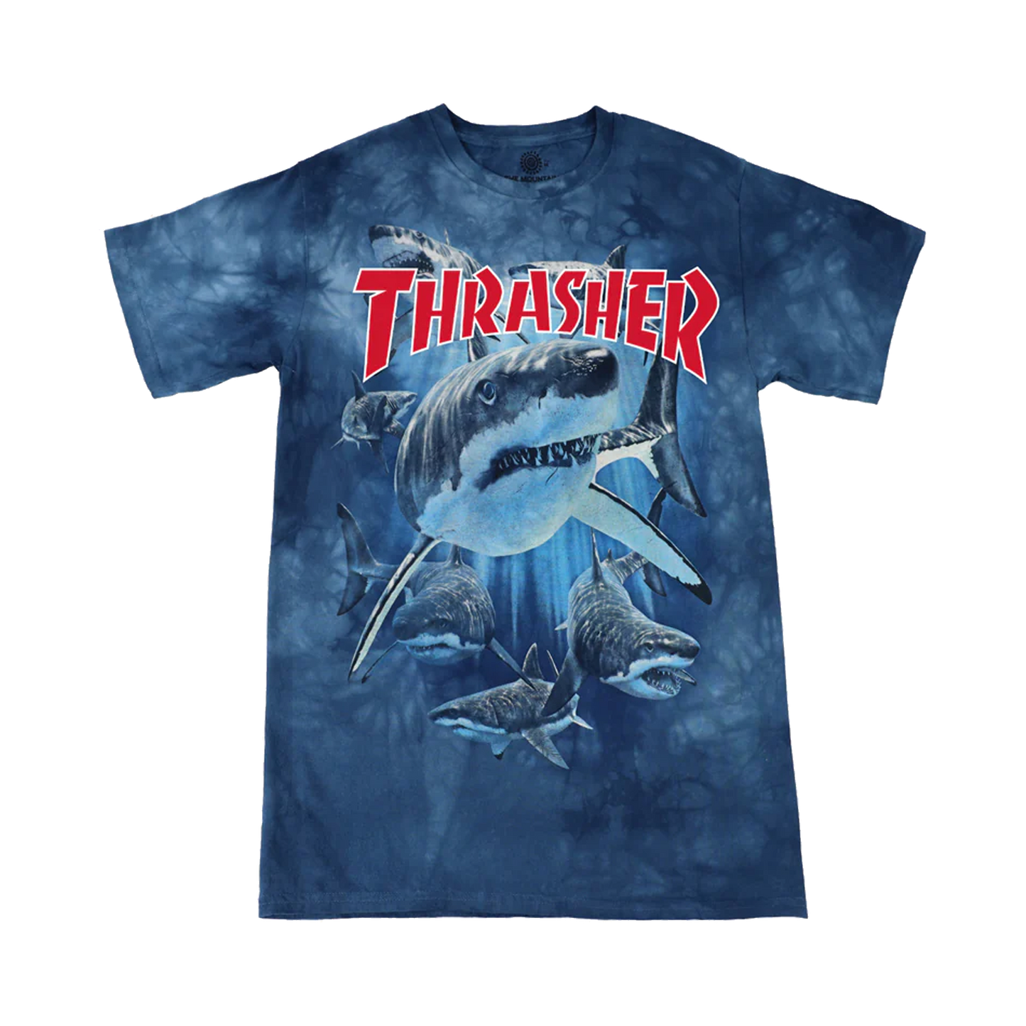Thrasher x The Mountain "Shark" Tee - ( Blue )