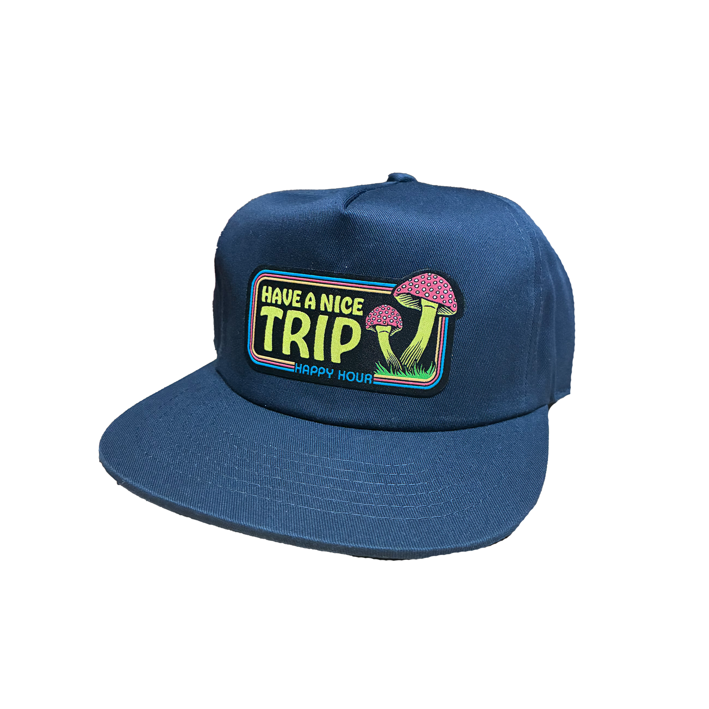 Happy Hour Have A Nice Trip Snapback - ( Navy )