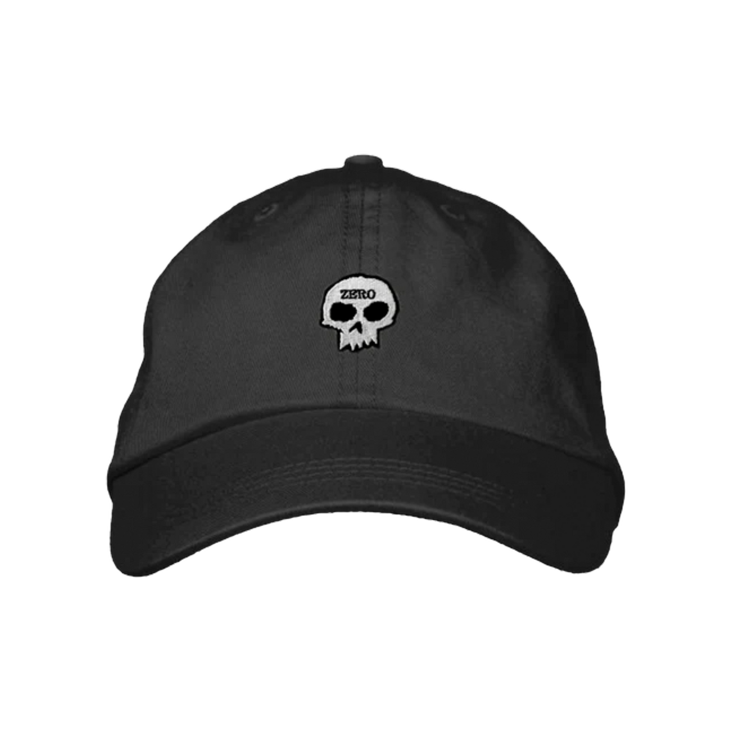Zero Single Skull Dad Strapback - Black