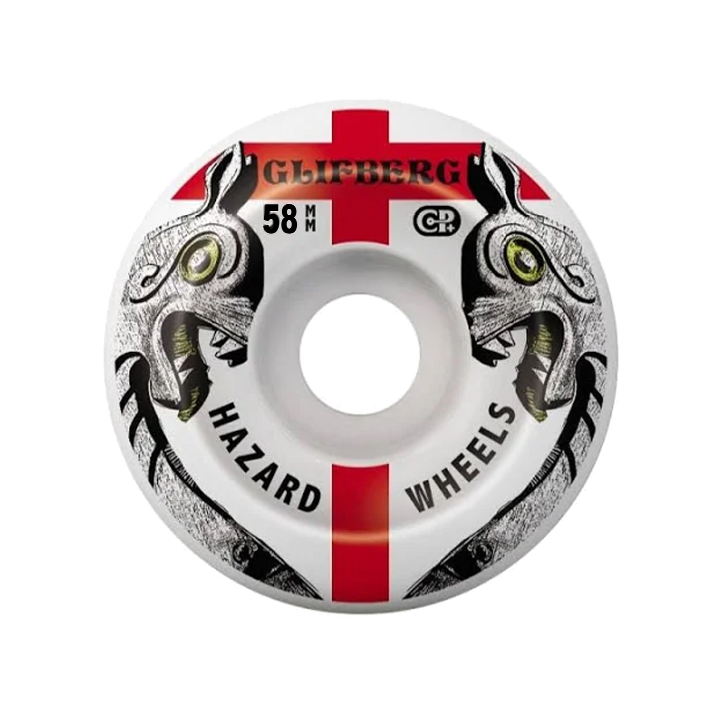 Hazard Rune Glifberg "Viking Rune CP+" Conical Shape 101A Duro Wheels - 58mm - SET