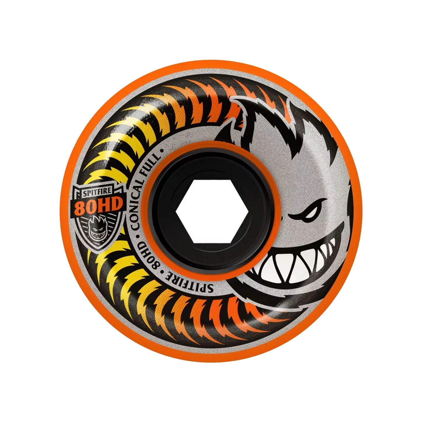 Spitfire 80HD "Fade Orange" Conical Full Wheels - 58mm - SET