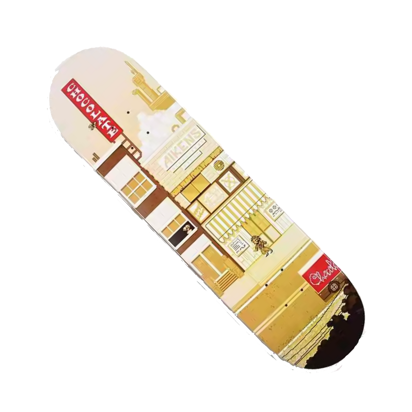 Chocolate Carlisle Aikens "Pixel City" Deck - 8.0