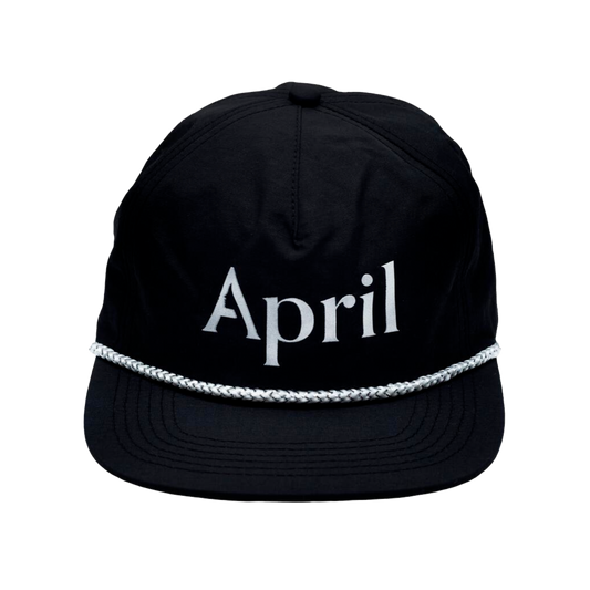 April Chrome Logo Hat - Black