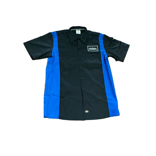 Stolen x Dickies Work Shirt - ( Black / Blue )