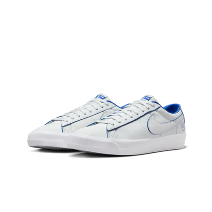 Nike SB - Blazer Low Pro GT Premium "20 Year" - ( White Leather / Blue )