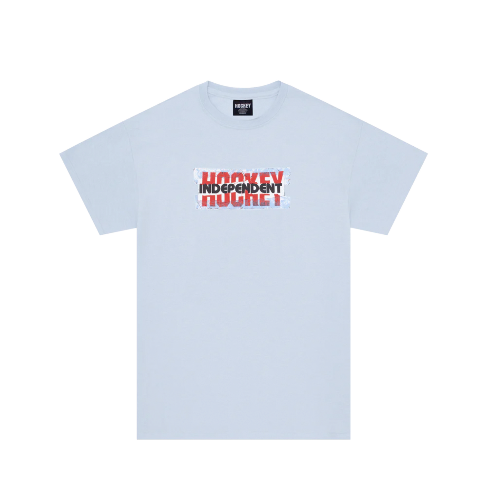 【HOCKEY】 DECAL TEE LIGHT BLUE Hockey x Indy Decal Tee - Light Blue – Stolen Skateshop
