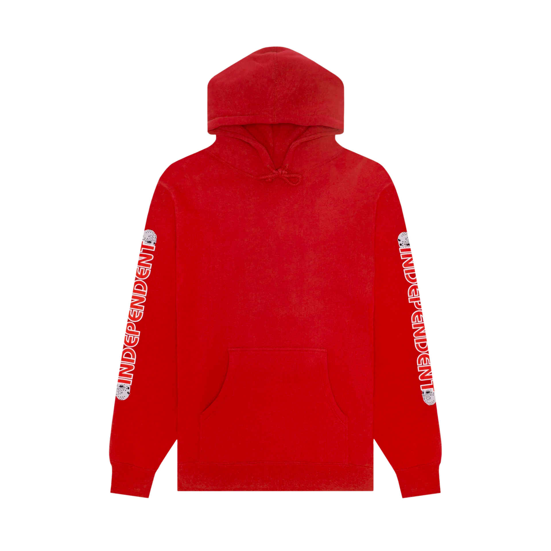 Hockey X Independent Half Mask Hoodie Red