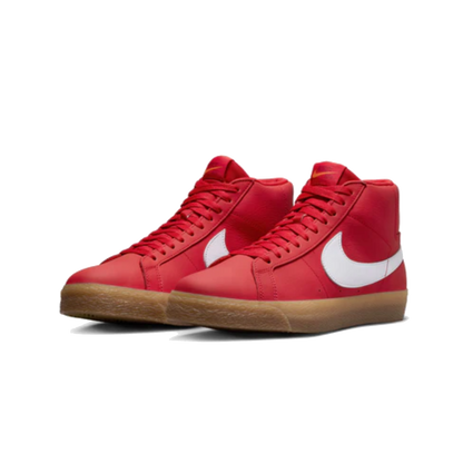 Nike SB - Orange Label Blazer Mid - ( Red Leather / White )