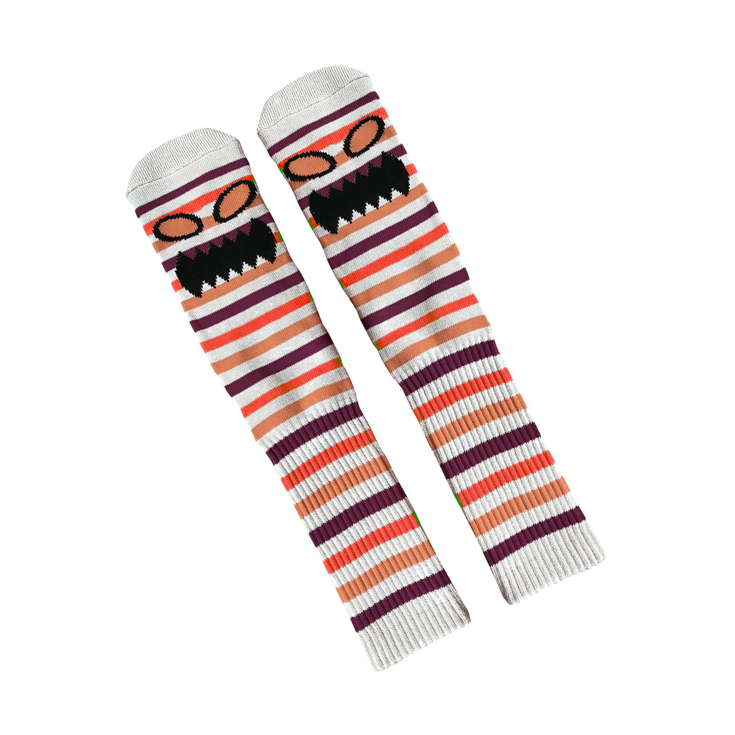 Toy Machine Socks - Monster Mini Stripe White