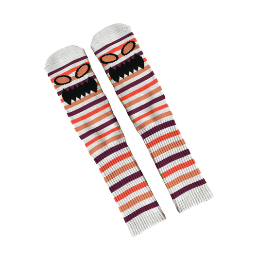 Toy Machine Socks - Monster Mini Stripe White