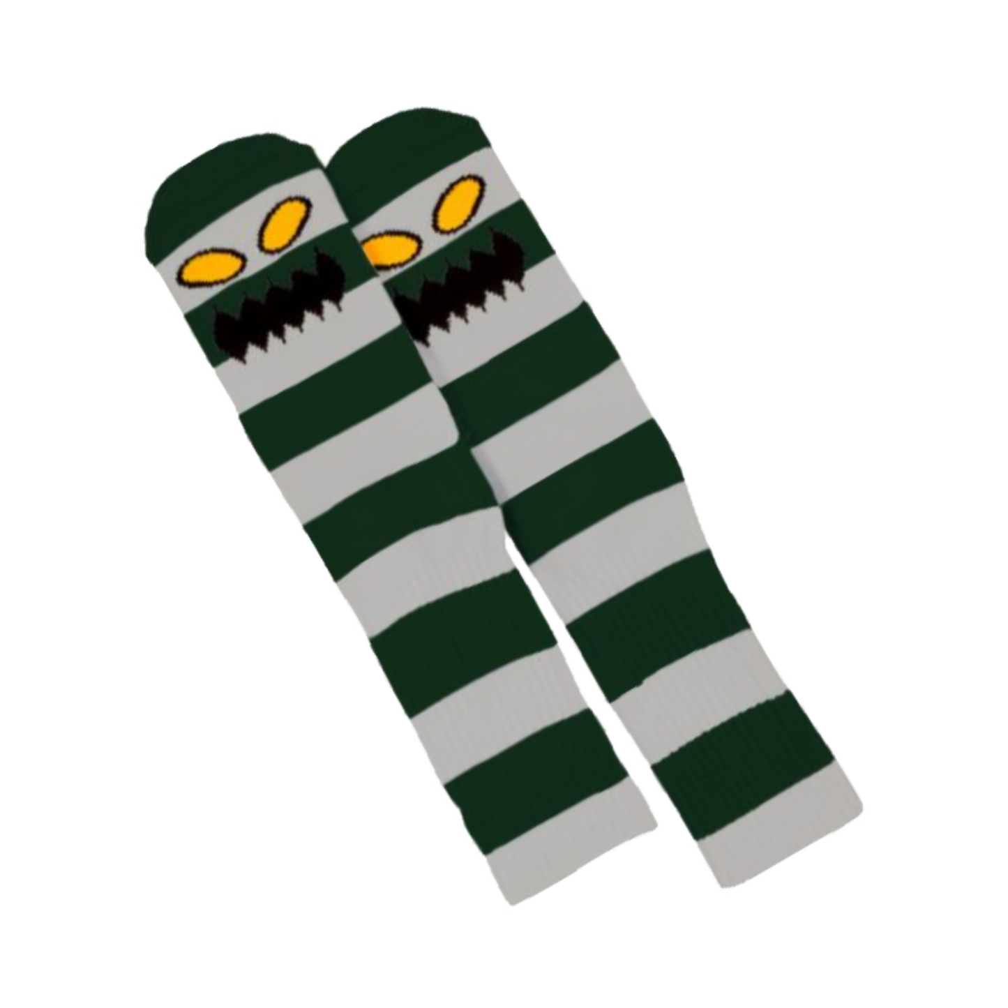 Toy Machine Socks - Monster Stripe Forest Green