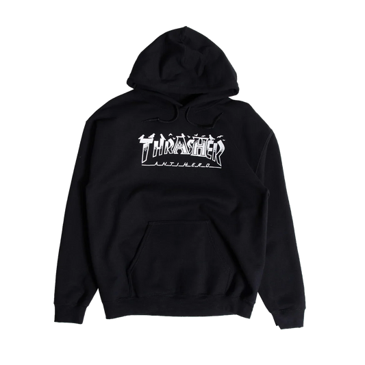 Thrasher x Anti Hero Pigeon Mag Hoodie - ( Black )