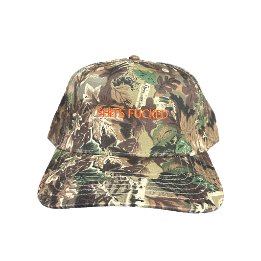 Designer Trash "Shits Fucked" Hat - ( Camo )