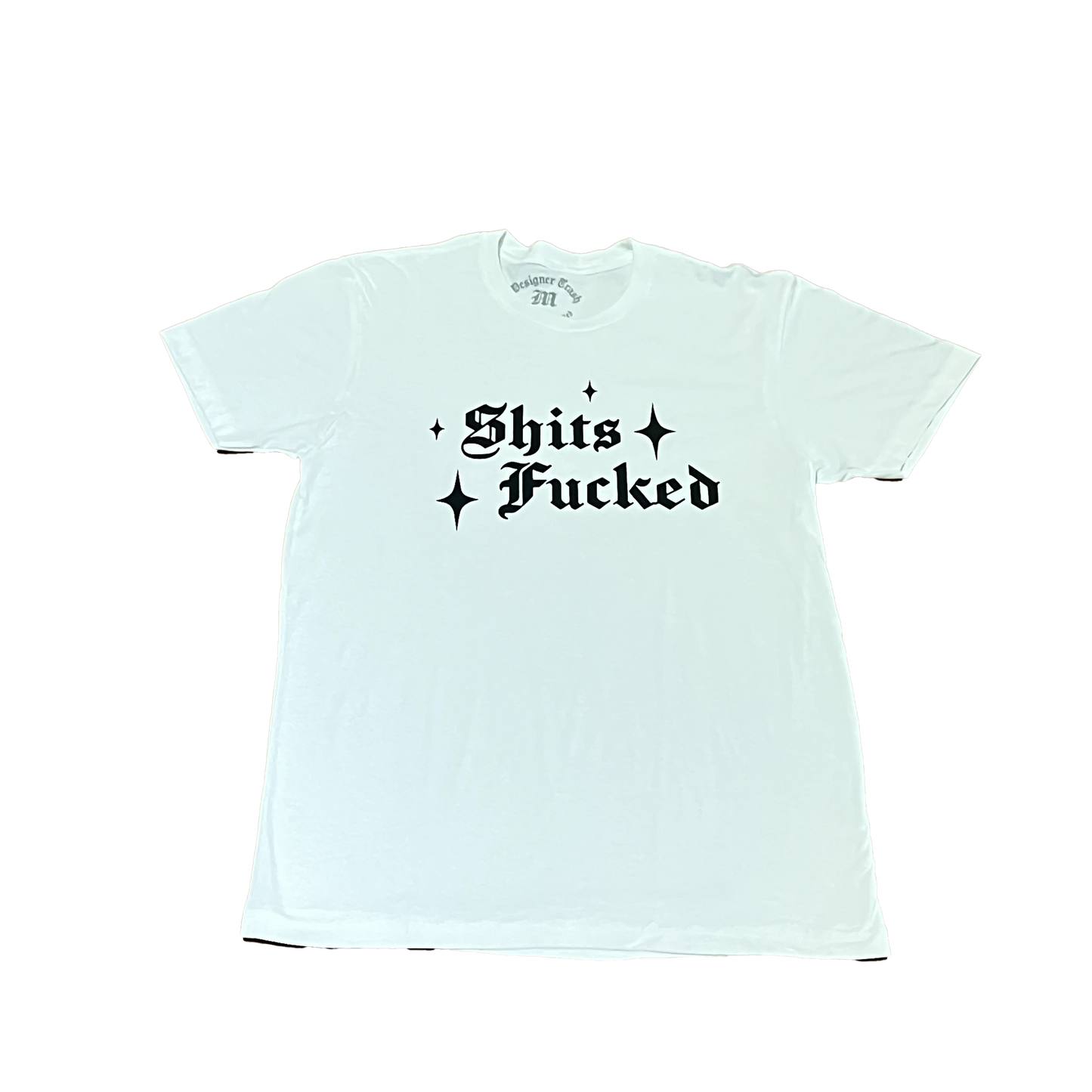 Designer Trash "Sparkle" Tee - ( White )