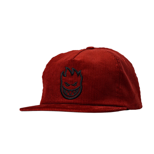 Spitfire Bighead Corduroy Snapback - ( Dark Red )