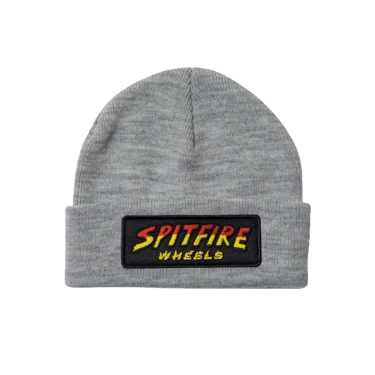 Spitfire Hell Hound Script Cuff Beanie - Heather Gray