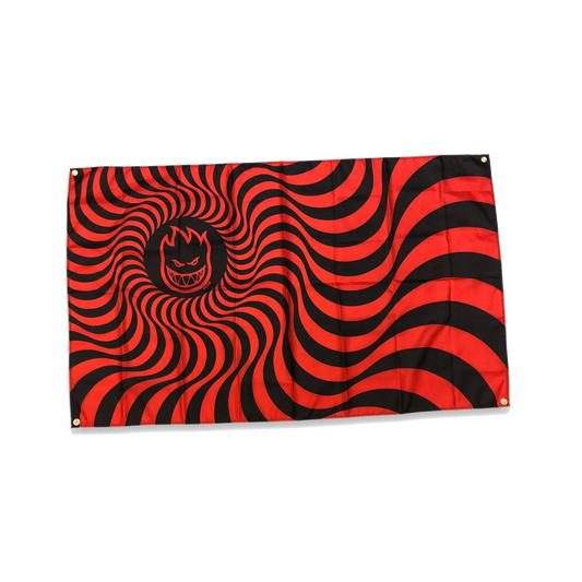 Spitfire Bighead Swirl Banner - Red / Black