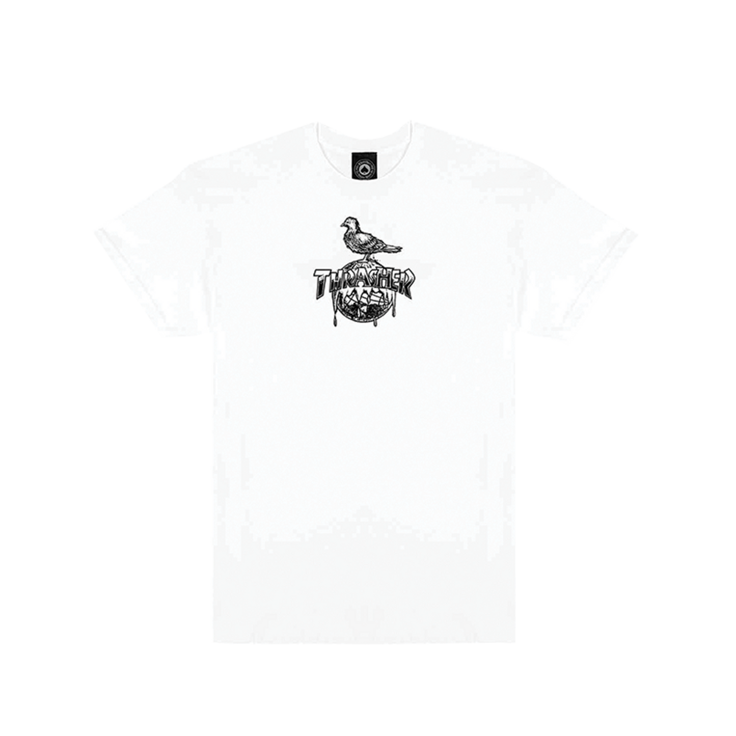 Thrasher x Anti Hero "Cover the Earth" Tee - White