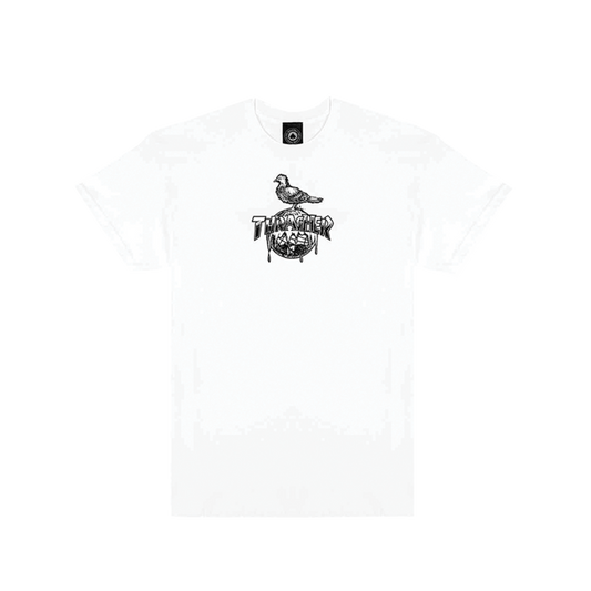 Thrasher x Anti Hero "Cover the Earth" Tee - White