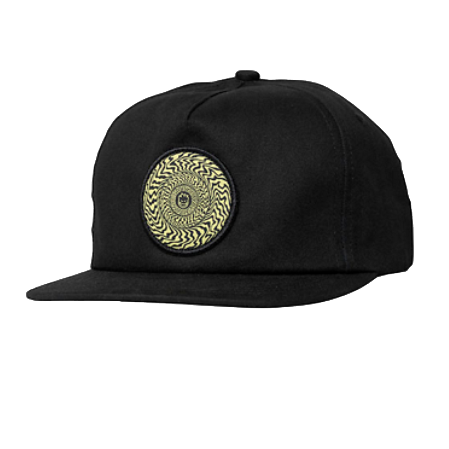 Spitfire "Swirled Classic Patch" Snapback - Black/Yellow