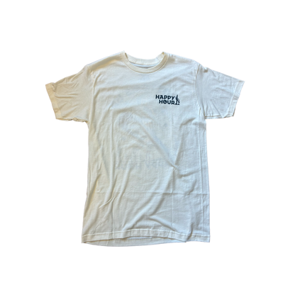 Happy Hour Bottoms Up Tee - ( Natural )