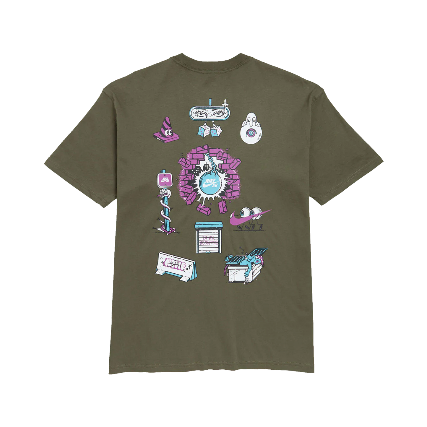 Nike SB Max90 Characters T-Shirt - (Olive)