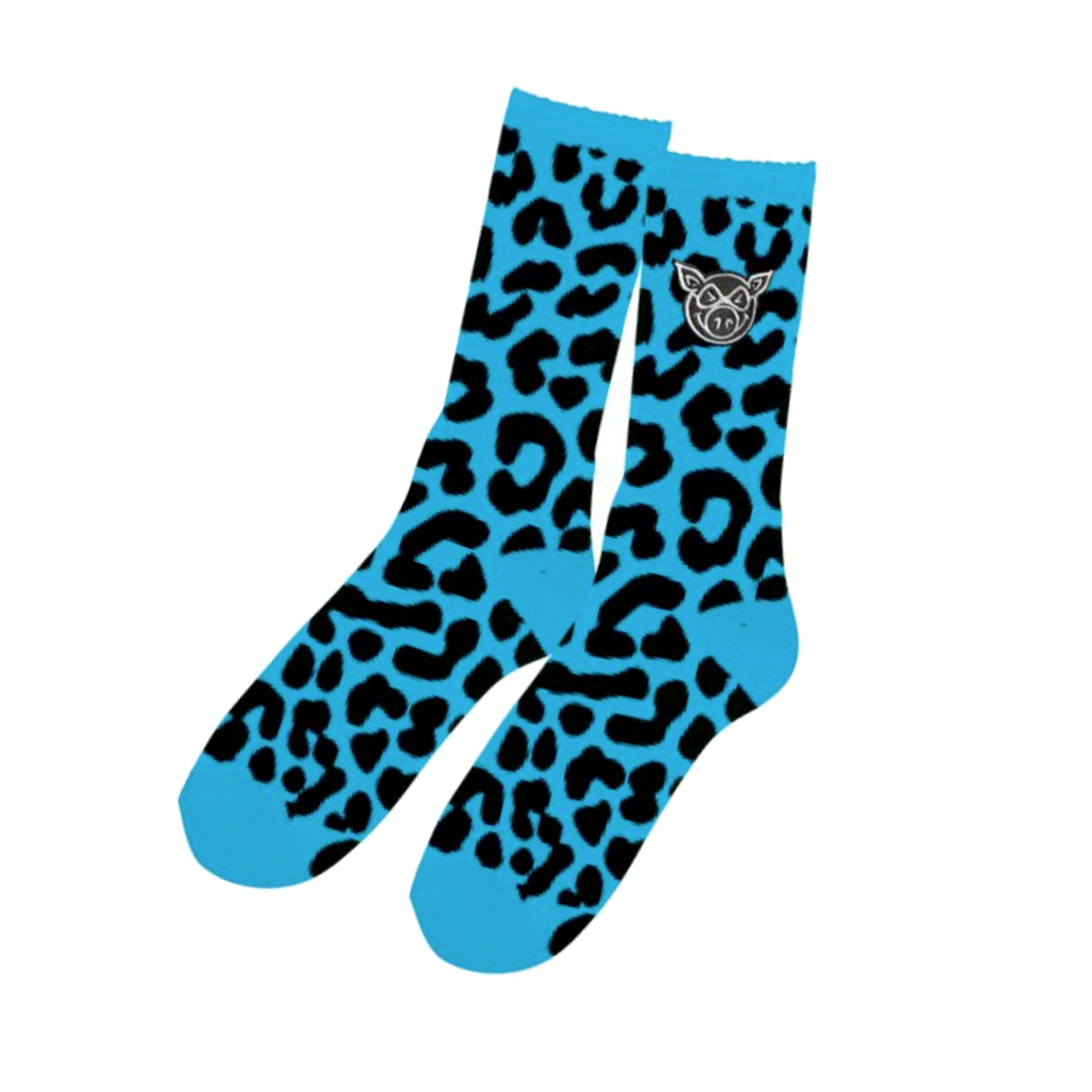 Pig Socks - Leopard Blue